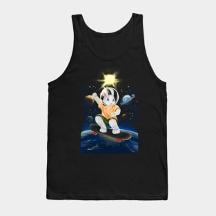 Rabbit, Skateboard, Skater, Space, Bunny, Halfpipe Tank Top